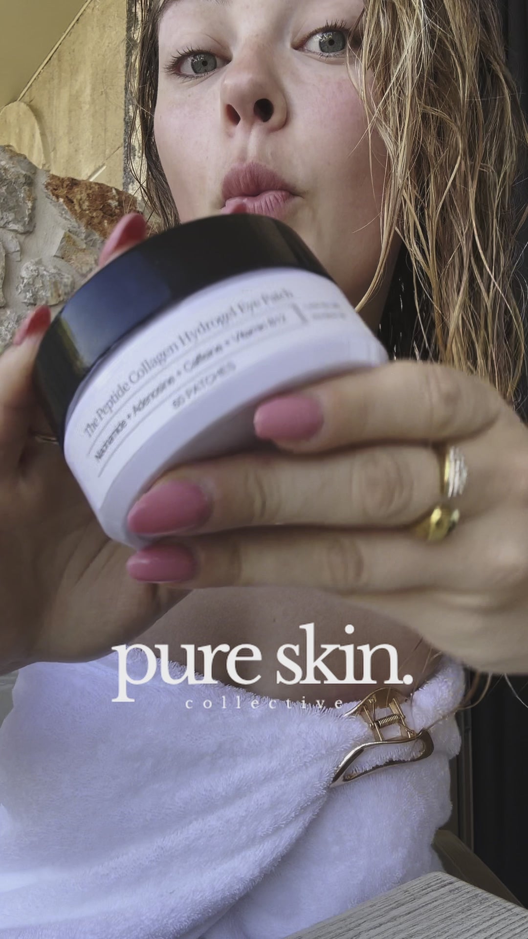 Hydrogel bio-collagen eye patches